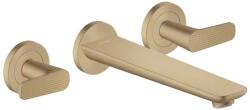 Hansgrohe Citterio C - Falsík alatti kádcsaptelep, 3 nyílásos beépítés, csiszolt bronz 49483140 (49483140)