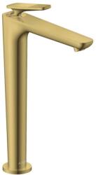 Hansgrohe Citterio C - Mosdócsaptelep leeresztővel, EcoSmart, CoolStart, polírozott arany 49051990 (49051990)