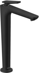 Hansgrohe Citterio C - Mosdócsaptelep leeresztővel, EcoSmart, CoolStart, matt fekete 49050670 (49050670)