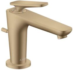 Hansgrohe Citterio C - Mosdócsaptelep lefolyóval, EcoSmart, CoolStart, csiszolt bronz 49010140 (49010140)