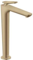 Hansgrohe Citterio C - Mosdócsaptelep leeresztővel, EcoSmart, CoolStart, csiszolt bronz 49051140 (49051140)