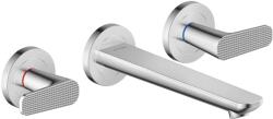 Hansgrohe Citterio C - Falsík alatti mosdócsaptelep, leeresztővel, 3 nyílásos beépítés, EcoSmart, króm 49071000 (49071000)