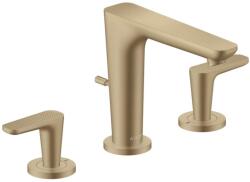 Hansgrohe Citterio C - Mosdócsaptelep, leeresztővel, 3 nyílásos beépítés, EcoSmart, csiszolt bronz 49061140 (49061140)
