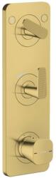 Hansgrohe Citterio C - Termosztatikus csaptelep, falsík alatti beépítéshez 2 készülékhez, polírozott arany 49701990 (49701990)