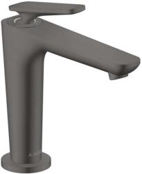 Hansgrohe Citterio C - Mosdócsaptelep leeresztővel, EcoSmart, CoolStart, csiszolt fekete króm 49040340 (49040340)