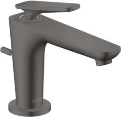 Hansgrohe Citterio C - Mosdócsaptelep leeresztővel, EcoSmart, CoolStart, csiszolt fekete króm 49010340 (49010340)