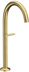 Hansgrohe One - Mosdócsaptelep Push-Open leeresztővel, EcoSmart, CoolStart, csiszolt sárgaréz 48030950 (48030950)