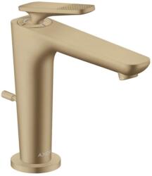 Hansgrohe Citterio C - Mosdócsaptelep leeresztővel, EcoSmart, CoolStart, csiszolt bronz 49031140 (49031140)