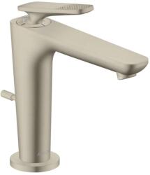 Hansgrohe Citterio C - Mosdócsaptelep leeresztővel, EcoSmart, CoolStart, csiszolt nikkel 49031820 (49031820)