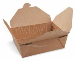 WIMEX Cutie pentru alimente (PAP/PE) kraft rezistent la grăsime `M` 150 x 120 x 48 mm 1000ml [50 buc]