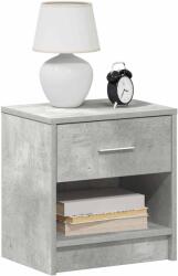 vidaXL 2 db betonszürke éjjeliszekrény fiókkal 39x28x41 cm (858756)