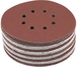TOYA Tépőzáras fíbertárcsa 150 mm / P220 8 lyukas (50 db) (YT-834598)