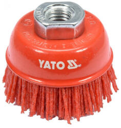 TOYA Fazékkefe 65 mm M14 műanyag sörte (YT-47785) - vasasszerszam