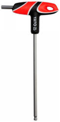 TOYA Gömbfejű imbusz T-kulcs 8, 0 mm / 22 x 200 mm S2 (YT-05593)
