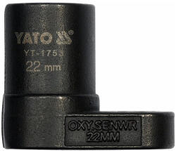 TOYA Lambdaszonda dugókulcs 22 mm CrMo (YT-1753) - szerszamplaza