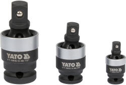 TOYA Gépi csuklós csatlakozó készlet 3 részes 1/4" 3/8" 1/2" CrMo (YT-10642)