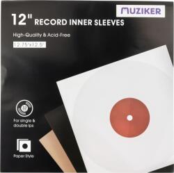 Muziker Paper 12'' Record Inner Sleeves with plastic insert Pack LP borítók 20 (MUZR18P)