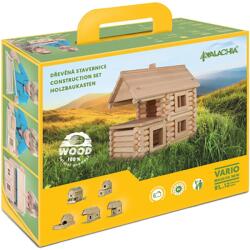 Walachia Set de constructie arhitectura, Walachia, Vario Massive Mini, 91 piese mari din lemn