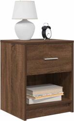 vidaXL 2 db barna tölgyszínű éjjeliszekrény fiókkal 40x34x50 cm (858780)