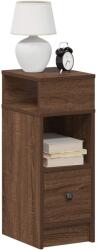 vidaXL 2 db barna tölgyszínű éjjeliszekrény fiókkal 25x31x66 cm (858627)
