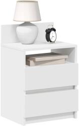 vidaXL 2 db fehér éjjeliszekrény 2 fiókkal 40x33x60 cm (858561)