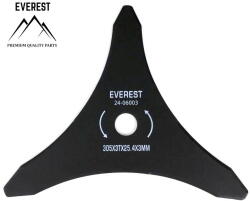 Uniwersalny VÁGÓTÁRCA UNIVERZÁLIS 3 FOG NYÍLÁS ÁTMÉRŐ 25, 4mm SZÉLESSÉG 305mm VASTAGSÁSA 3mm EVEREST (24-06003)