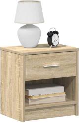 vidaXL 2 db sonoma tölgy színű éjjeliszekrény fiókkal 39x28x41 cm (858754)