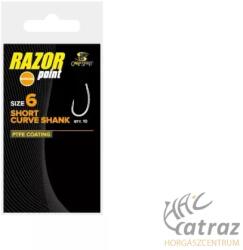 Carp Spirit Razor Short Curve Shank Barbless Méret: 6 - Carp Spirit Pontyozó Horog