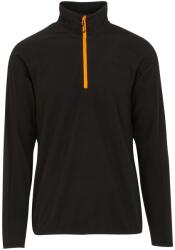 Regatta Férfi félcipzáras fleece felső 3XL fekete|narancssárga