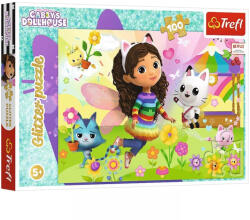 Trefl Gabi babaháza Csillogó kaland 100db-os glitteres puzzle - Trefl (14832T) - jatekshop