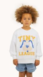 Tinycottons gyerek melegítőfelső pamutból TINY LEAGUE GRAPHIC SWEATSHIRT bézs, nyomott mintás, SS25-102 - bézs 98