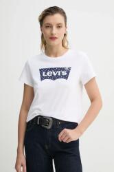 Levi's pamut póló THE PERFECT TEE női, fehér, 17369 - fehér XXS - answear - 9 390 Ft