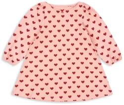 Konges Sløjd gyerek pamutruha DREY DRESS GOTS rózsaszín, mini, harang alakú, KS102566 - rózsaszín 122-128