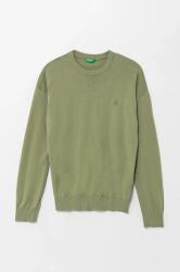 Benetton gyerek pamut pulóver zöld, könnyű, 1098C107W - zöld 140 - answear - 10 990 Ft