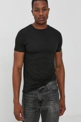 Resteröds t-shirt (2-pack) fekete, férfi, sima - fekete 2XL
