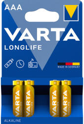  Elem AAA mikro LR03 Longlife 4 db/csomag, Varta