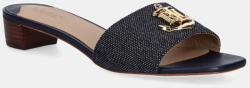 Lauren Ralph Lauren papucs Fay Logo II sötétkék, női, magassarkú, 802959169003 - sötétkék Női 36