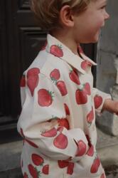 Konges Sløjd gyerek pamutkabát FEN SHIRT JACKET GOTS bézs, KS102278 - bézs 92