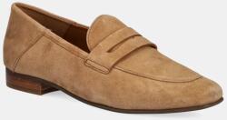 Geox velúr mokaszin D MANTINEA barna, női, lapos talpú, D552EA 00021 C6001 - barna Női 37