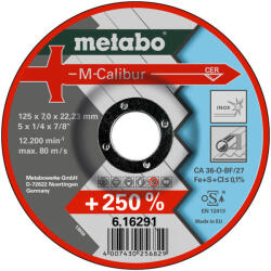 Metabo 616291000 M-Calibur Tisztítótárcsa INOX, 125x22, 23mm, 7, 0mm vastag