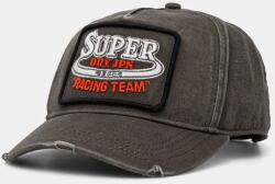 Superdry pamut baseball sapka szürke, nyomott mintás, W9010177A-02A - szürke Univerzális méret