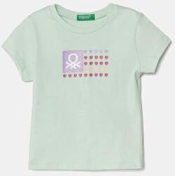 Benetton gyerek pamut póló zöld, 3I1XG10HU - zöld 104 - answear - 3 690 Ft