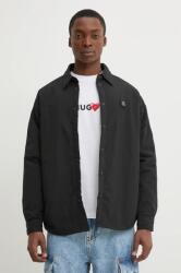 HUGO rövid kabát férfi, fekete, átmeneti, oversize, 50534283 - fekete M