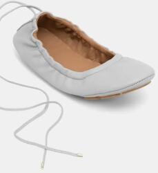 BOSS bőr balerina cipő Roxanne - szürke Női 38