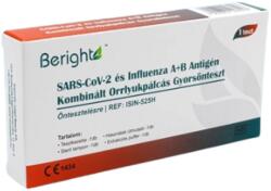  ALLTEST Beright COVID-19 Ag és influenza A+B kombinált otthoni gyorsteszt - 1 db tesztkészlet (orrlyukpálcás)