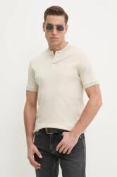 Calvin Klein pamut póló fehér, sima, K10K111201 - bézs L