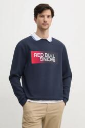 Red Bull Racing x Pepe Jeans felső OMBRE LOGO CREW sötétkék, férfi, nyomott mintás, RM580012 - sötétkék XXL