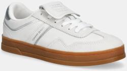 Tommy Hilfiger bőr sportcipő THE GREENWICH FLAP - fehér Női 37 - answear - 25 520 Ft