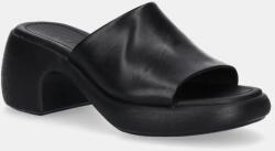 Camper bőr papucs Thelma Sandal fekete, női, magassarkú, K201722-001 - fekete Női 36