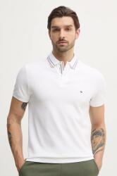 Tommy Hilfiger poló fehér, férfi, sima, MW0MW38459 - fehér M